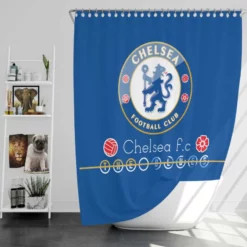 Chelsea FC Football Club Shower Curtain
