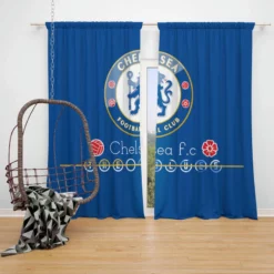 Chelsea FC Football Club Window Curtain