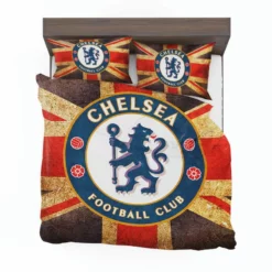 Chelsea FC Logo In British Flag Bedding Set 1