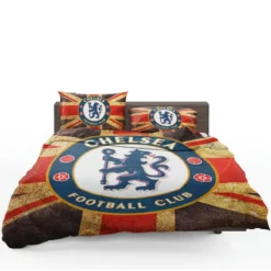 Chelsea FC Logo In British Flag Bedding Set