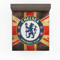 Chelsea FC Logo In British Flag Fitted Sheet
