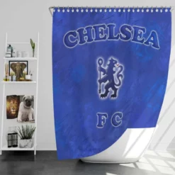 Chelsea FC Official Club Logo Shower Curtain