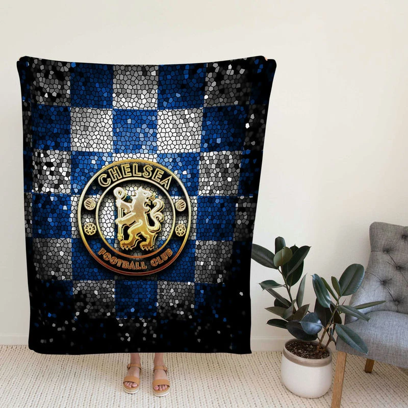 Chelsea FC Premier League Logo Fleece Blanket