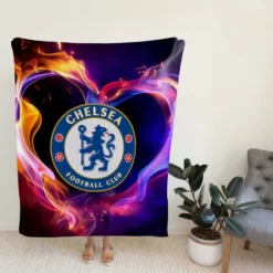 Chelsea FC Soccer Club Fleece Blanket