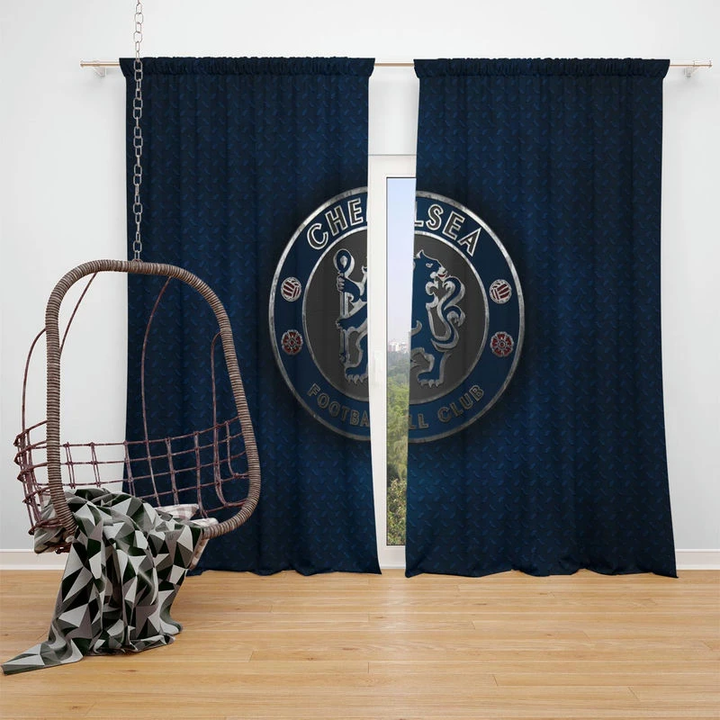 Chelsea FC Teens Football Club Window Curtain