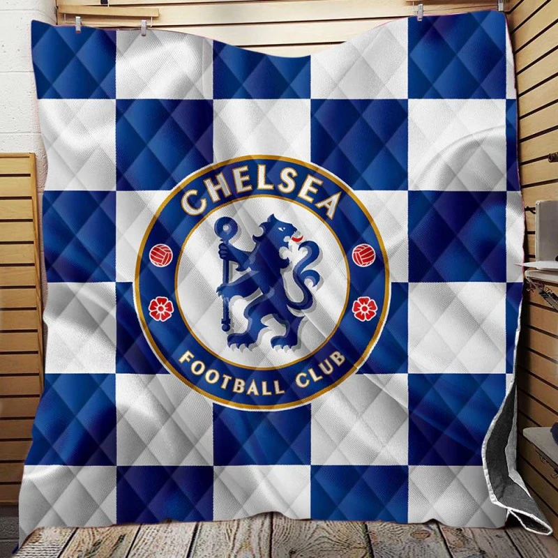 Chelsea Football Club Logo Quilt Blanket