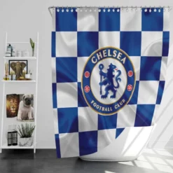 Chelsea Football Club Logo Shower Curtain