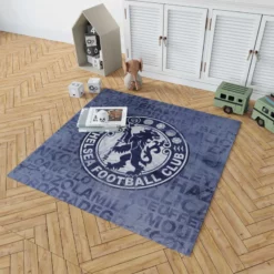 Chelsea Logo Most Popular English Football Team Rug 1