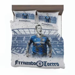 Chelsea Soccer Player Fernando Torres Bedding Set 1