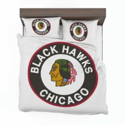 Chicago Blackhawks Awarded NHL Hockey Team Bedding Set 1