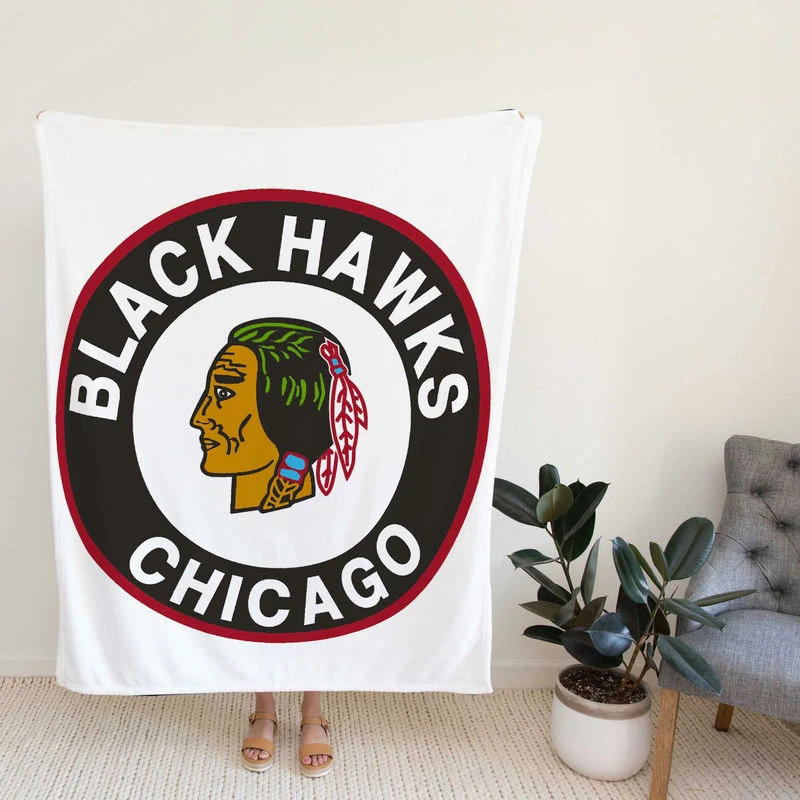 Chicago Blackhawks Awarded NHL Hockey Team Fleece Blanket