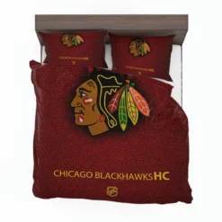 Chicago Blackhawks Excellent NHL Hockey Team Bedding Set 1