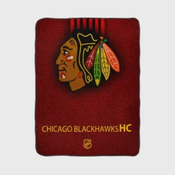 Chicago Blackhawks Excellent NHL Hockey Team Fleece Blanket 1