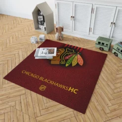 Chicago Blackhawks Excellent NHL Hockey Team Rug 1