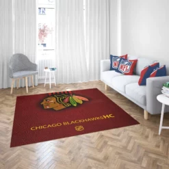 Chicago Blackhawks Excellent NHL Hockey Team Rug 2