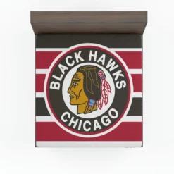Chicago Blackhawks Famous NHL Hockey Club Fitted Sheet