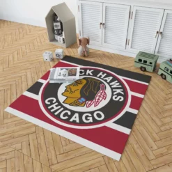 Chicago Blackhawks Famous NHL Hockey Club Rug 1