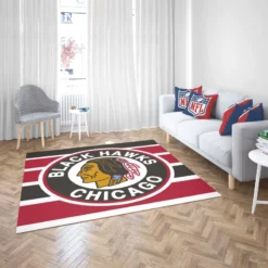 Chicago Blackhawks Famous NHL Hockey Club Rug 2