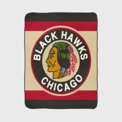 Chicago Blackhawks Professional Ice Hockey Team Fleece Blanket 1