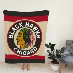 Chicago Blackhawks Professional Ice Hockey Team Fleece Blanket