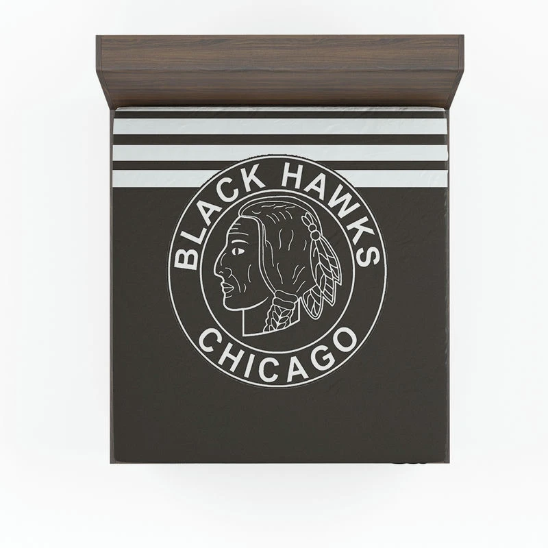 Chicago Blackhawks Top Ranked NHL Hockey Club Fitted Sheet