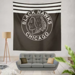 Chicago Blackhawks Top Ranked NHL Hockey Club Tapestry