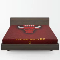 Chicago Bulls Basketball Club Logo Fitted Sheet 1