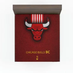 Chicago Bulls Basketball Club Logo Fitted Sheet