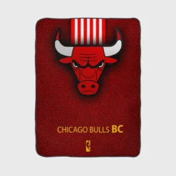 Chicago Bulls Basketball Club Logo Fleece Blanket 1