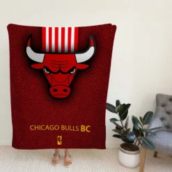 Chicago Bulls Basketball Club Logo Fleece Blanket