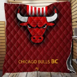 Chicago Bulls Basketball Club Logo Quilt Blanket