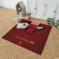 Chicago Bulls Basketball Club Logo Rug 1