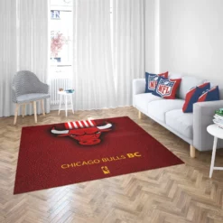 Chicago Bulls Basketball Club Logo Rug 2