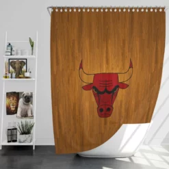 Chicago Bulls Classic NBA Basketball Club Shower Curtain