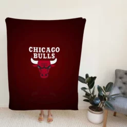 Chicago Bulls Energetic NBA Basketball Team Fleece Blanket