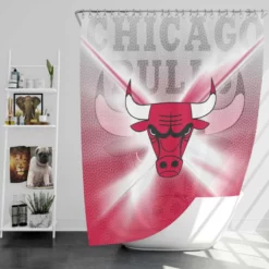 Chicago Bulls Exellelant NBA Basketball Club Shower Curtain