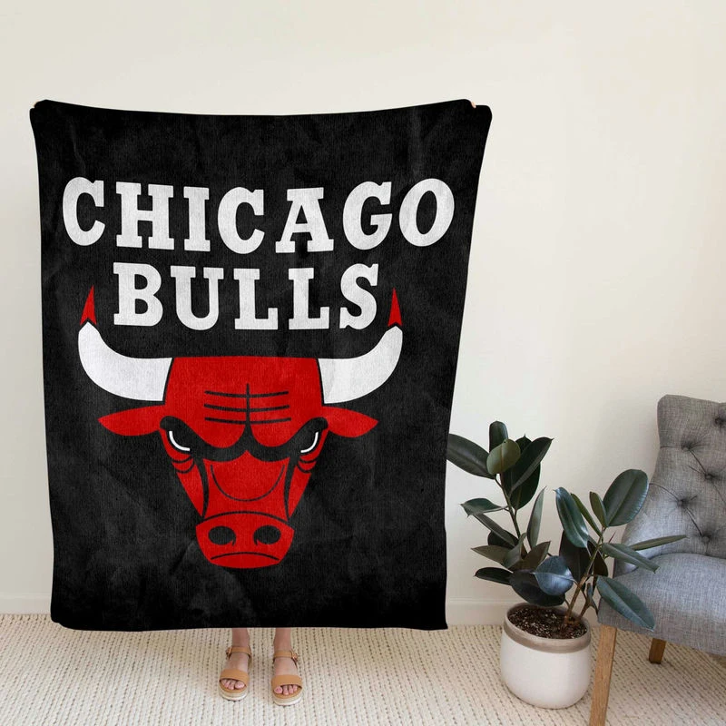 Chicago Bulls Famous NBA Basketball Team Fleece Blanket