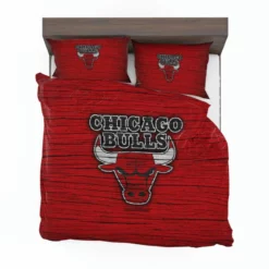 Chicago Bulls Powerful Basketball Club Logo Bedding Set 1