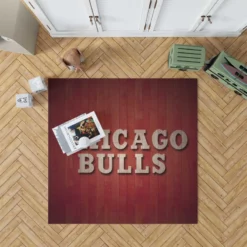 Chicago Bulls Professional NBA Basketball Club Rug