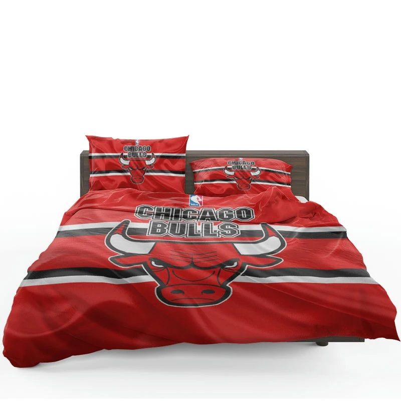 Chicago Bulls Strong Basketball Club Logo Bedding Set