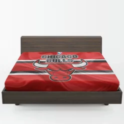 Chicago Bulls Strong Basketball Club Logo Fitted Sheet 1