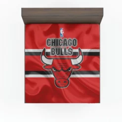 Chicago Bulls Strong Basketball Club Logo Fitted Sheet