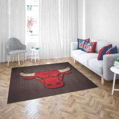 Chicago Bulls Top Ranked NBA Basketball Team Rug 2