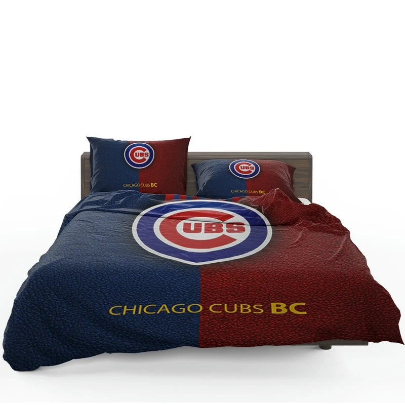 Chicago Cubs American Professional Baseball Team Bedding Set
