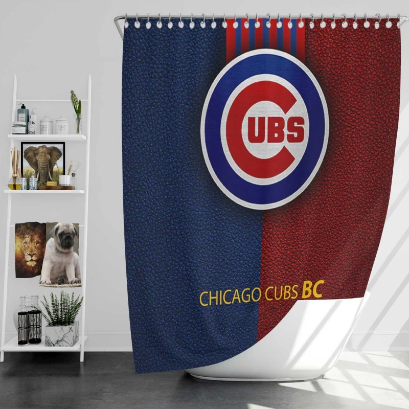 Chicago Cubs American Professional Baseball Team Shower Curtain
