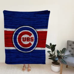 Chicago Cubs Energetic MLB Baseball Team Fleece Blanket