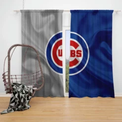 Chicago Cubs Top Ranked MLB Baseball Team Window Curtain