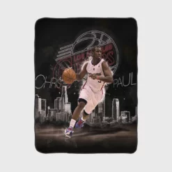 Chris Paul Popular NBA Basketball Player Fleece Blanket 1