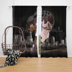 Chris Paul Popular NBA Basketball Player Window Curtain