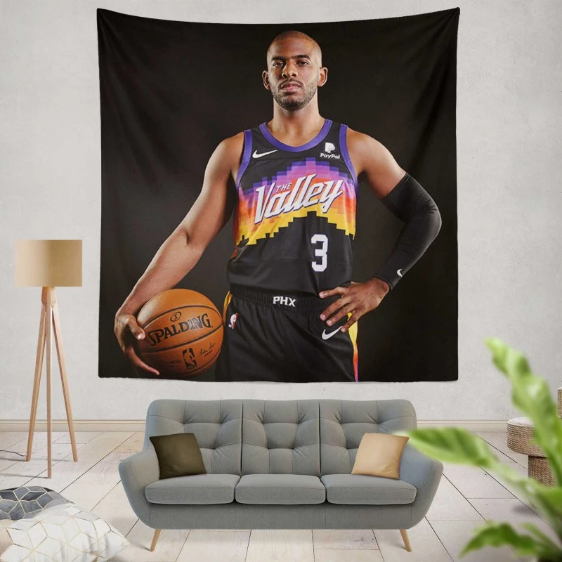 Chris Paul Professional NBA Basketball Player Tapestry